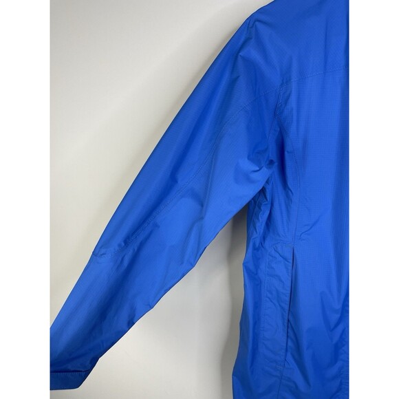 L.L. Bean Womens S Blue Long Rain Lined Coat Gorpcore Outdoors Minimalist - Picture 2 of 10